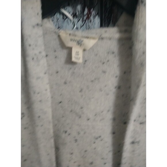 Terra & Sky Long Open Hooded Sweater Cardigan Cream 0X - Picture 5 of 12